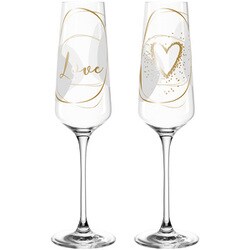 LEONARDO（レオナルド） シャンパン 2個セット LOVE クリアー 029180