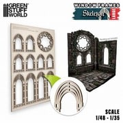GSWD-13260 ミニチュア 窓枠 Large スケルトン [プラモデル用パーツ]