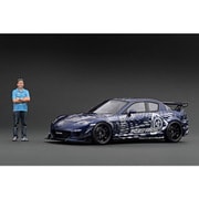 IG3243 1/18 マツダ RX-8 SE3P RE Amemiya ブルーメタリック With Mr. Amemiya [レジンキャストミニカー]