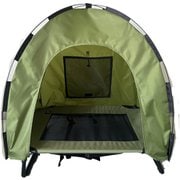 ペット用シェード付きコット カーキ Lサイズ