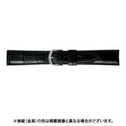BWE019AO [時計ベルト グレーシャスワニ革 17mm幅 ブラック]