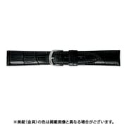 BWE019AP [時計ベルト グレーシャスワニ革 18mm幅 ブラック]