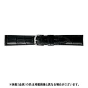 BWE019AS [時計ベルト グレーシャスワニ革 20mm幅 ブラック]