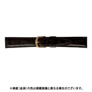 BWE019BR [時計ベルト グレーシャスワニ革 19mm幅 チョコ]