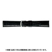 BWE020AR [時計ベルト グレーシャスワニ革 19mm幅 ブラック]