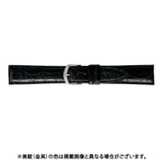 BWE020AS [時計ベルト グレーシャスワニ革 20mm幅 ブラック]