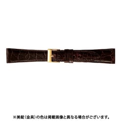 BWE112BR [時計ベルト グレーシャスワニ革 19mm幅 チョコ]