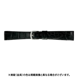 BWE212AP [時計ベルト グレーシャスワニ革 18mm幅 ブラック]