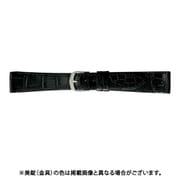 BWE212AS [時計ベルト グレーシャスワニ革 20mm幅 ブラック]