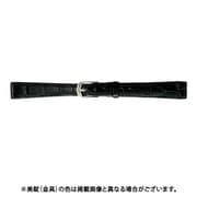 BWE512AI [時計ベルト グレーシャスワニ革 12mm幅 ブラック]