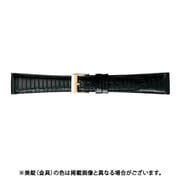 BTE524AS [時計ベルト グレーシャストカゲ革 20mm幅 ブラック]