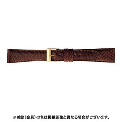 BTE524BR [時計ベルト グレーシャストカゲ革 19mm幅 チョコ]