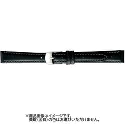 BCME003AJ [時計ベルト スコッチガードレザー牛革 13mm幅 黒]