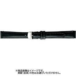 BCME003AL [時計ベルト スコッチガードレザー牛革 14mm幅 黒]