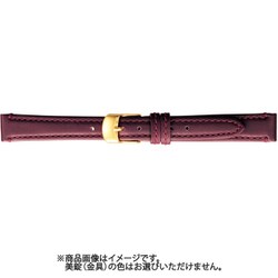 BCME003EF [時計ベルト スコッチガードレザー牛革 10mm幅 ワイン]