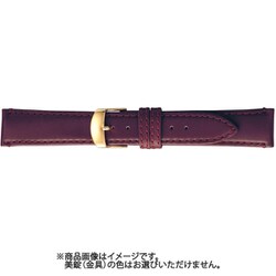 BCME003ET [時計ベルト スコッチガードレザー牛革 21mm幅 ワイン]