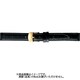 BKME053AH [時計ベルト スコッチガードレザー牛革 11mm幅 黒]
