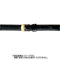 BKME053AL [時計ベルト スコッチガードレザー牛革 14mm幅 黒]