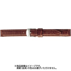 BKME053CL [時計ベルト スコッチガードレザー牛革 14mm幅 茶]