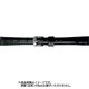 BKME051AM [時計ベルト スコッチガードレザー牛革 15mm幅 黒]