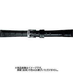 BKME051AM [時計ベルト スコッチガードレザー牛革 15mm幅 黒]