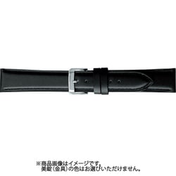 BCME001AS [時計ベルト スコッチガードレザー牛革 20mm幅 黒]