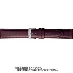 BCME001EO [時計ベルト スコッチガードレザー牛革 17mm幅 ワイン]
