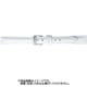 BCME001WF [時計ベルト スコッチガードレザー牛革 10mm幅 ホワイト]