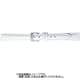BCME001WH [時計ベルト スコッチガードレザー牛革 11mm幅 ホワイト]
