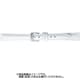 BCME001WJ [時計ベルト スコッチガードレザー牛革 13mm幅 ホワイト]