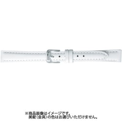 BCME001WL [時計ベルト スコッチガードレザー牛革 14mm幅 ホワイト]