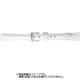 BCME001WM [時計ベルト スコッチガードレザー牛革 15mm幅 ホワイト]
