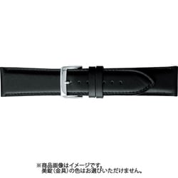 BCME002AU [時計ベルト スコッチガードレザー牛革 22mm幅 黒]