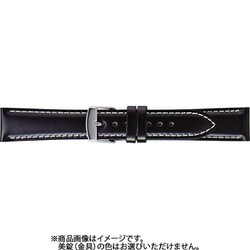 BUE015AN [時計ベルト コードバン 16mm幅 ブラック]
