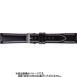 BUE015AS [時計ベルト コードバン 20mm幅 ブラック]