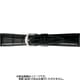 BKE008AW [時計ベルト 牛革型押し 24mm幅 ブラック]
