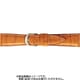 BKE008TU [時計ベルト 牛革型押し 22mm幅 ハニー]