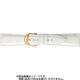 BKE008WW [時計ベルト 牛革型押し 24mm幅 ホワイト]
