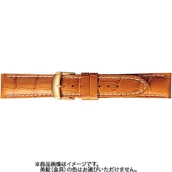 BKE011TP [時計ベルト 牛革型押し 18mm幅 ハニー]