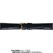 BKE112AW [時計ベルト 牛革型押し 24mm幅 ブラック]