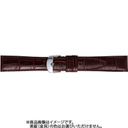 BKE112BW [時計ベルト 牛革型押し 24mm幅 チョコ]