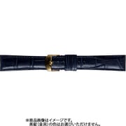 BKE112DU [時計ベルト 牛革型押し 22mm幅 ネイビー]