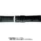 BKE003AU [時計ベルト 牛革型押し 22mm幅 黒]