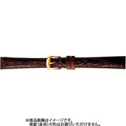 BKE007BF [時計ベルト 牛革型押し 10mm幅 ダークブラウン]