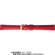 BKE007RH [時計ベルト 牛革型押し 11mm幅 レッド]