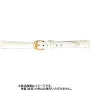 BKE007WI [時計ベルト 牛革型押し 12mm幅 ホワイト]