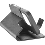 BOOKAG2IPH16PROK [Book Agenda iPhone 16 Pro用レザー調手帳型スタンドケース ブラック]