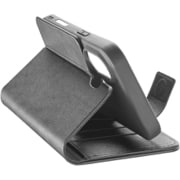 BOOKAG2IPH16MAXK [Book Agenda iPhone 16 Plus用レザー調手帳型スタンドケース ブラック]