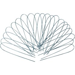 ダイドーハント アルミU字ワイヤー アクアブルー 「20本」 2x500mm 10160316