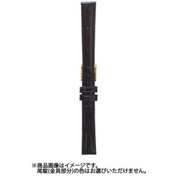 BKE009AI [時計バンド ヴィヴィッド＆ベーシック カーフ型押し ウェルダー 黒 12mm]